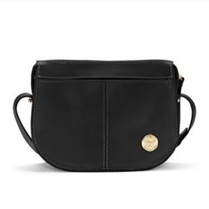 Vince Camuto Nero black leather crossbody MSRP $178